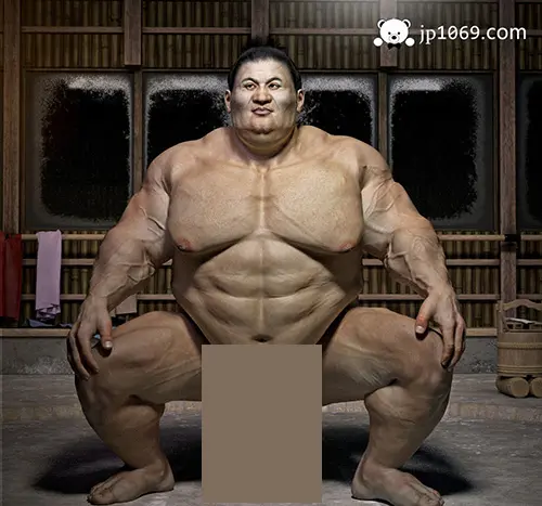 肌肉巨X相扑男