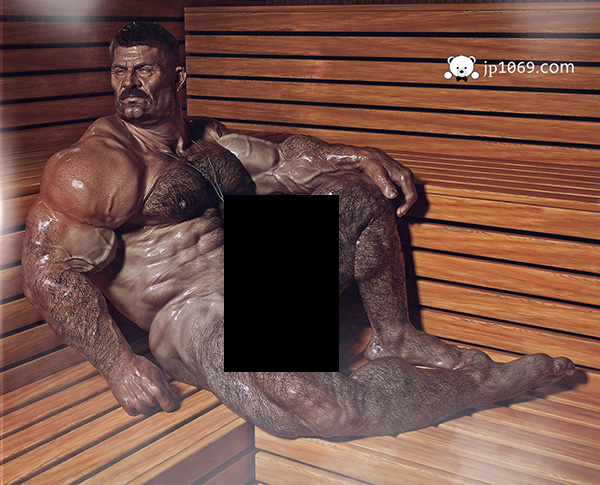 肌肉巨X沙发男 CG 第3张图